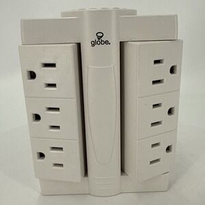 6-Outlet Swivel Wall Tap With‎ Surge Protection By Globe
